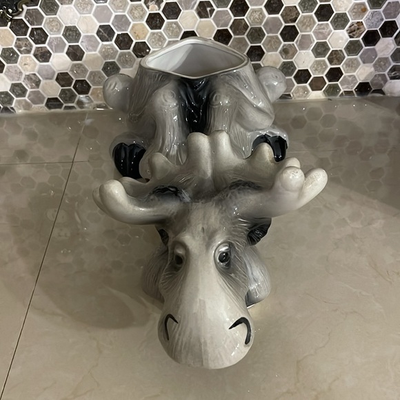 Big Sky Moose Gray Cookie Jar - Picture 2 of 15